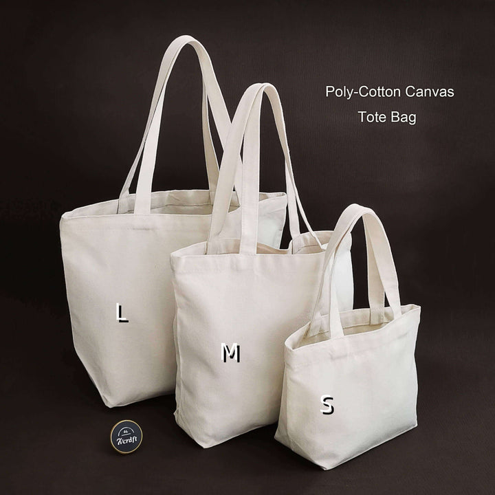 Blank Plain Heavy Canvas Tote Bag 3 Sizes