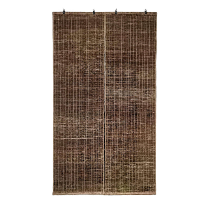 Handwoven Hemp Ramie Room Divider, Door Curtain 2 Pieces