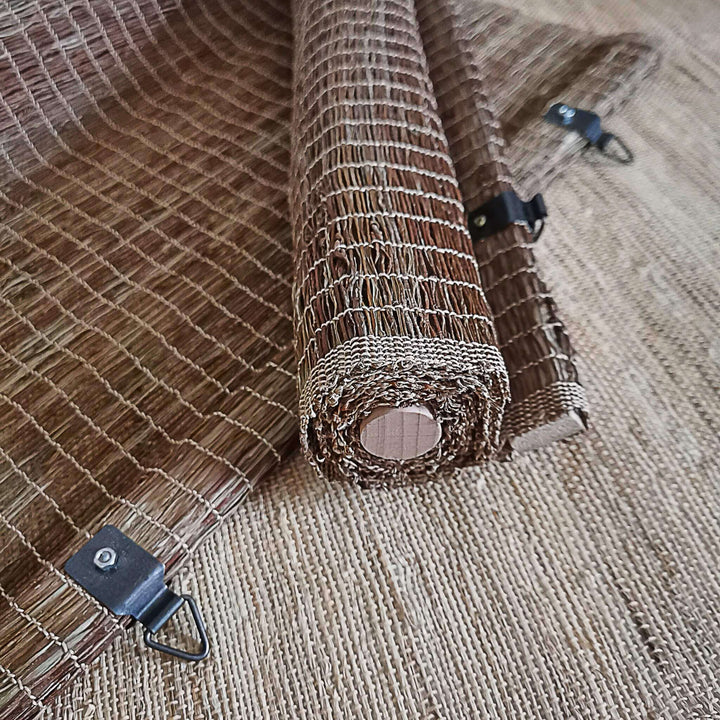 Handwoven Hemp Ramie Room Divider Details